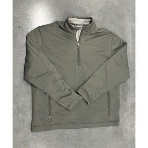Vintage‎ Nike Silver Tag Fleece Lined Quarter Zip Jacket Gray XXL